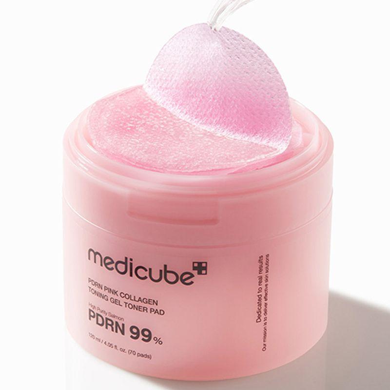 [MEDICUBE] PDRN Pink Toning Gel Toner Pad (70ea)