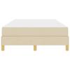 Box Spring Bed with Mattress Cream 120 x 190 cm Fabric