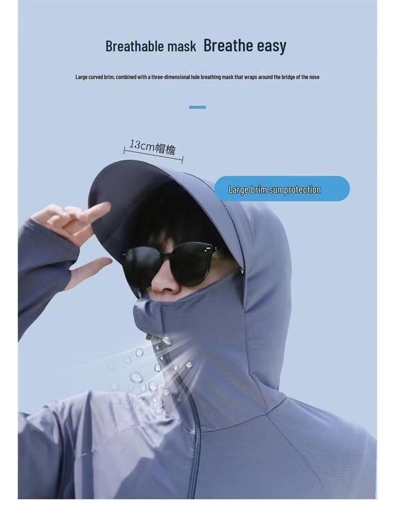 Men's Summer Breathable UV Protection Fishing Jacket