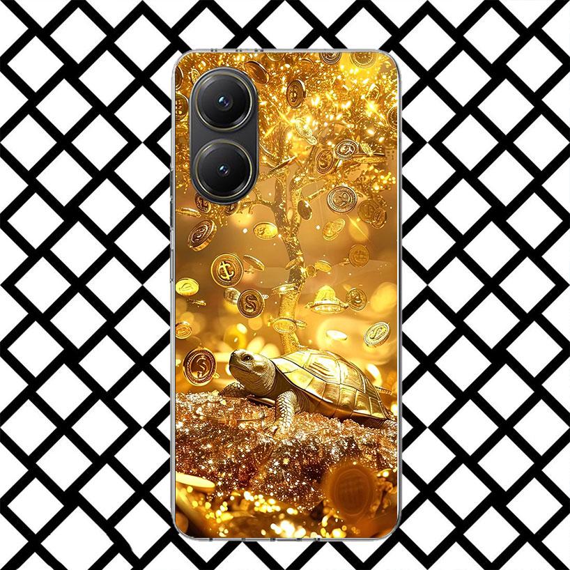 Fine Gold Pattern Printing Phone Case for Xiaomi Poco F7 Ultra X7 X6 X5 Pro X4 Gt M8 M7 Redmi 15 15C 13 13C 12 12C Soft Cover Fu