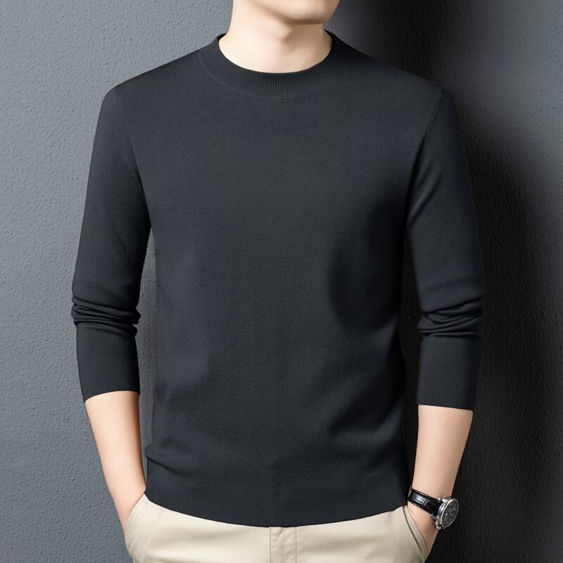 Yiliteng Men's Round Neck Pullover Sweater