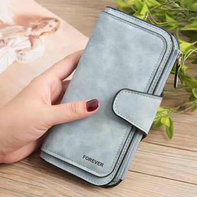 Brand Wallet Women Lady Purses Scrub Leather High Quality Ladies Clutch Wallet Long Female Wallet