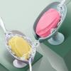 Soap Dish Holder, Nonslip Storage Tray, Suction Cup Soap Container, Bathroom and Kitchen Sponge Drain Rack, Leaf Shaped
