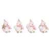 Christmas Ornament - DKD Home Decor - White and Pink - Resin - 4x3x5 Cm - Originality