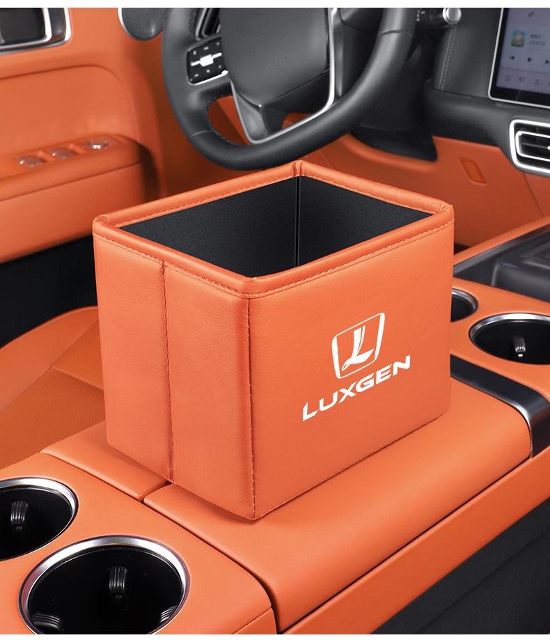 Luxgen Car Storage Box & Foldable Trash Can for D7 SUV, U6, S5, Rui 3, NA5