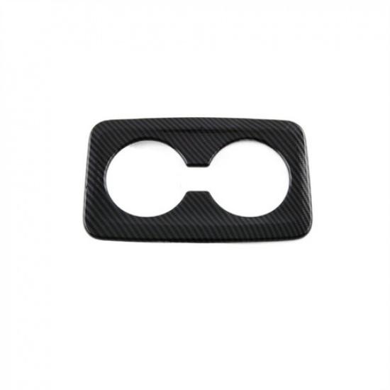 Carbon Fiber Rear Water Cup Holder Frame Cover Trim For BMW X1 2023 2024 2025