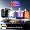 KEBIDUMEI 140W Intelligence Charger Full Charge Auto-Disconnect Adapter Fast Charge Safety Separator Automatic For Type-C Device 5