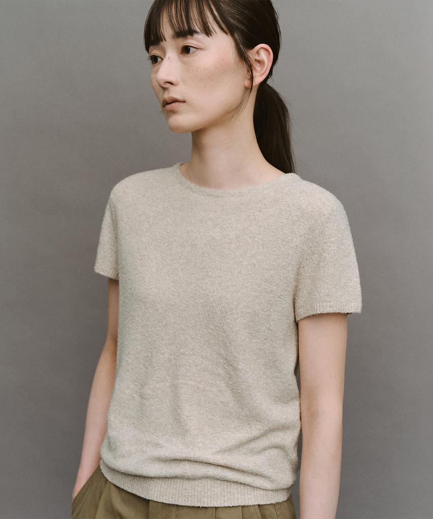 ANOTHER OFFICE WOMEN W. Basque Pullover (Light Beige)