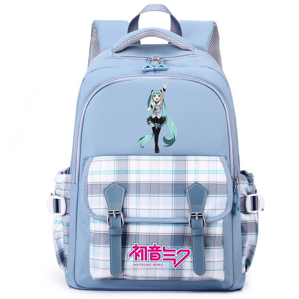 Anime Hatsune Miku Printed Large Capacity Backpack for Teenger Student Girl Boy Schoolbag Bookbag Women Waterproof Travel Bag Bookbag Mochila Gift
