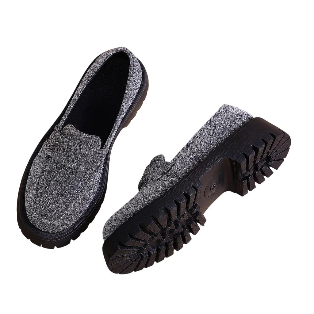Women's Plus Size Loafers with Subtle - Casual - Shoes for Everyday Wear