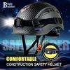 Byggsäkerhetshjälm med strålkastare Hårt skyddshjälm Pannlampa Justerbar Ventilation Skyddshjälmar Arbetsplatsskydd för huvudet Certifierad ANSI/ISEA Z89.1