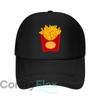 Casquette de baseball en maille design ludique et coloré avec frites Casquette Snapback Unisexe Rétro Respirante Chapeau de printemps pour père