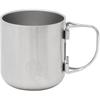 Captain Stag Cs Vacuum Folding Handle Mug Cup 300 Silver Ue 3595