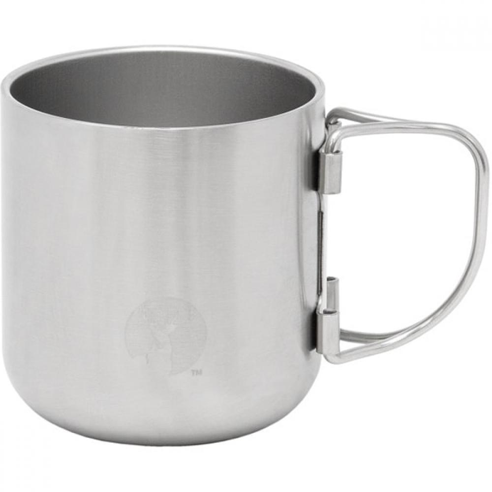 

Captain Stag Cs Vacuum Folding Handle Mug Cup 300 Silver Ue 3595