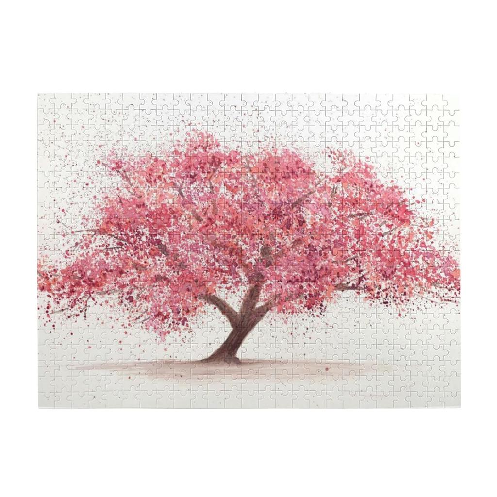 Wooden jigsaw puzzle cherry wood 500 pieces suitable wall decoration.