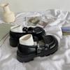 Fashion Women Footwear Leather Mary Jane Round Toe Gothic Black High On Platform Japanese Style Lolita Ladies Shoes Summer 2024 Offer 39