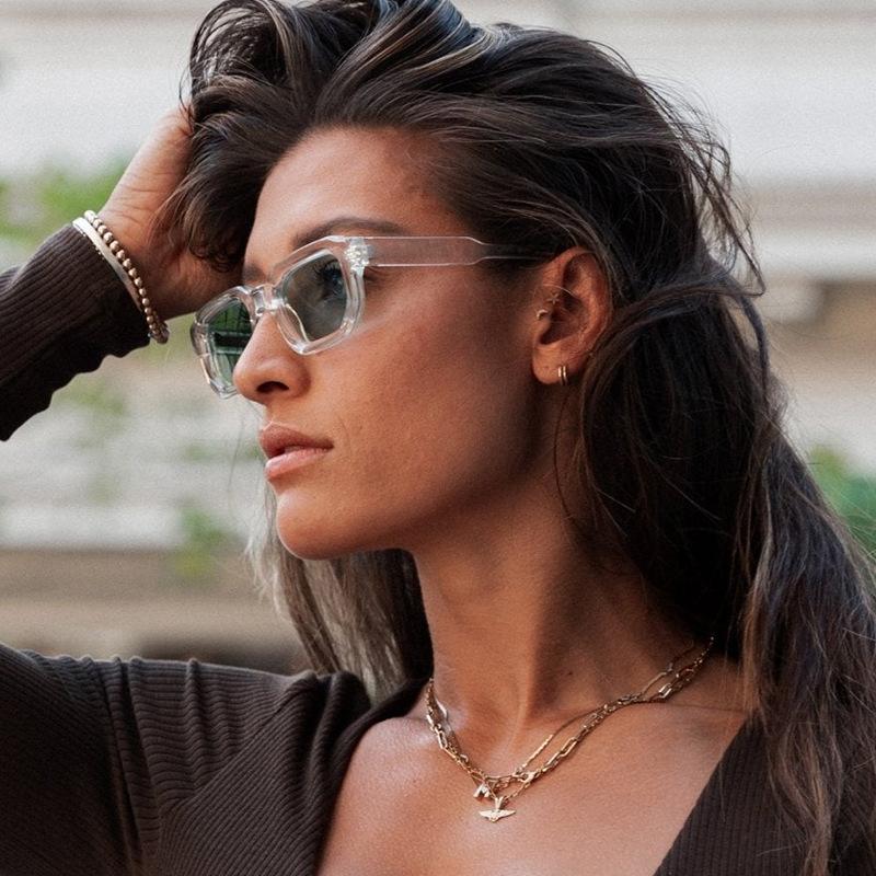 Vintage Rectangle Frame Men Sunglasses Fashion Retro Sun Glasses Luxury Brand Design UV400 Shades Eyewear Women Goggles