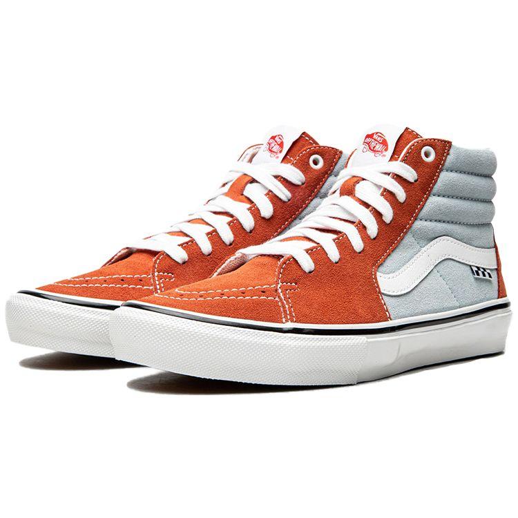 Vans Sk8 Hi High-Top Skate Shoes Unisex Sneakers Blue Orange VN0A5FCC9CQ