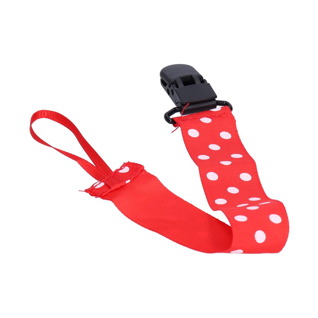 Baby Pacifier Clips Safety Universal Teething Toys Holder Leash for Infants ToddlersRed / Dot