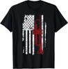 USA Flag Thin Red Line Jazz Music Gifts Trumpet Unisex T-Shirt S-5XL K874