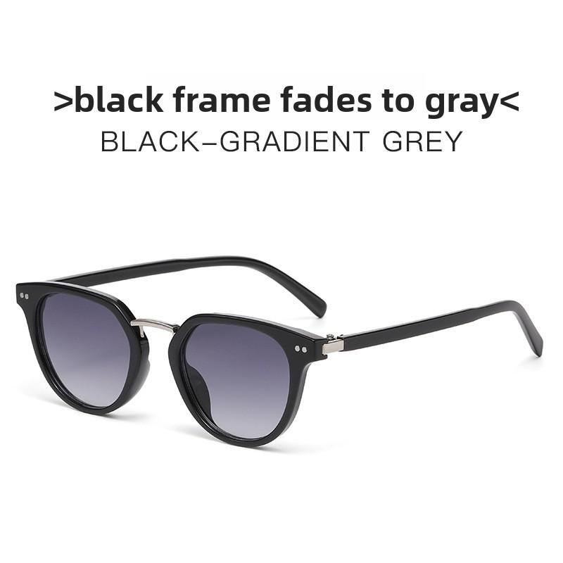 Retro Korean Style Round Sunglasses With Uv400 Protection For Fashionable Outdoor Wear