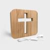 1Pc 3D Wooden Cross USB Night Light LED Table Lamp Novelty Kids Bedroom Coffee Shop Decoration Christian Gift Dropshipping