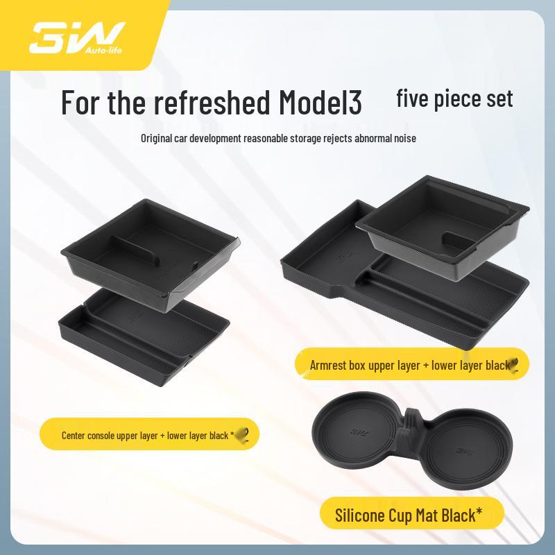 Tesla Model Y/3/S/X Center Console Silicone Cup Holder Coaster