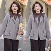 New Women's Clothing Autumn and Winter Woolen Hooded Top Medium Fleece Thickened Coat