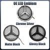 2025 Heiß Für Mercedes Benz Für Mercedes Benz OE LED Emblem Licht Auto Silber Und Schwarz Frontgrill Beleuchtetes Logo Stern Abzeichen B