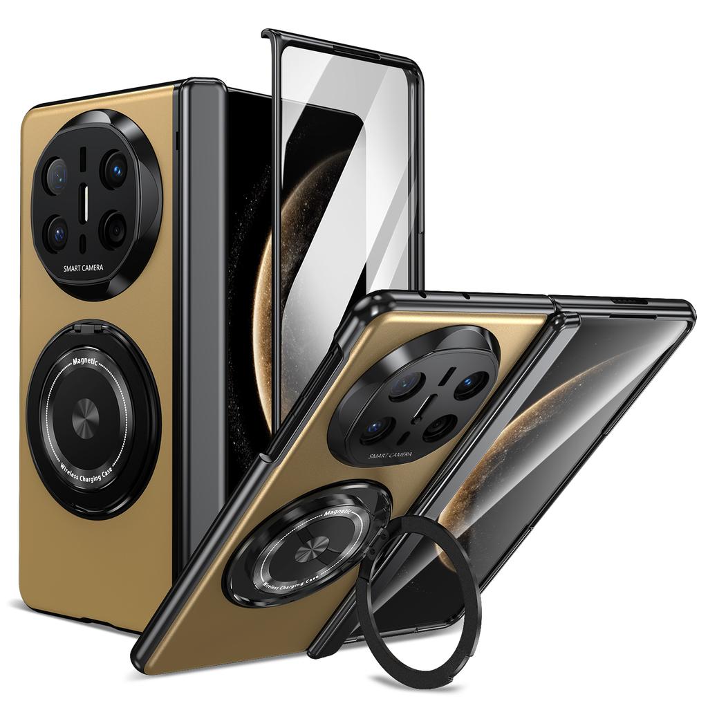 2700 Gass Strong Magnetic 360 Stand Ring Case for Huawei Mate X5 X6 XT Ultimate- Metal Hinge Protection with Screen Protector