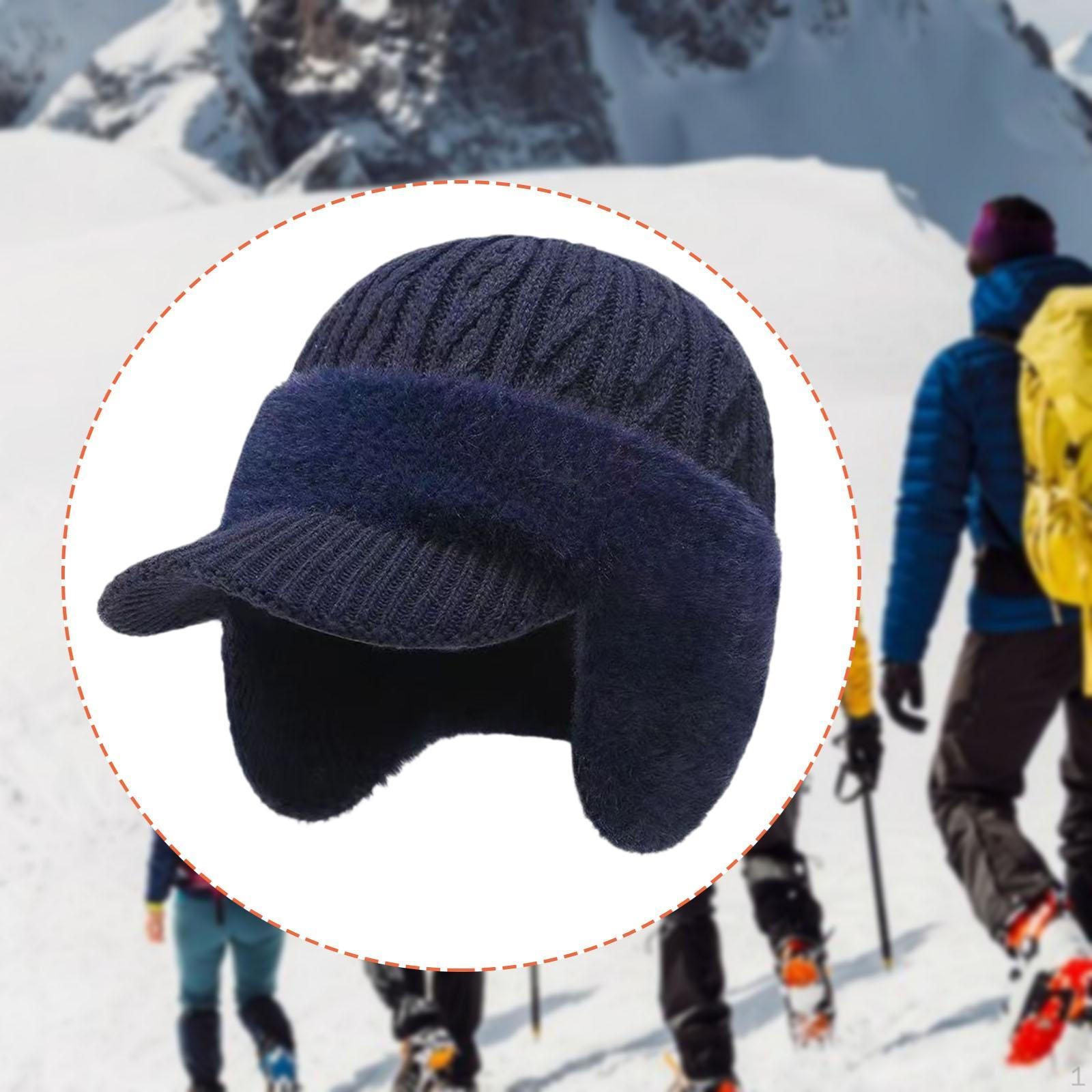 

Hat Mens Winter Cap Casual Sports Windproof Breathable Sweat Absorbent Fleece Yarn Suitable for сірий колір
