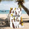 Customizable Personalized Beach Towels Curious George Themed designs.Suitable for the Beach, Yoga, Sports;ideal As Beach Accessories