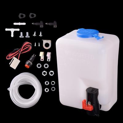 12V 1,8L Univerzální nádržka na vodu do ostřikovačů pro auto Auto SUV, Pumpa, Láhev, Hadice, Trysky, Sada