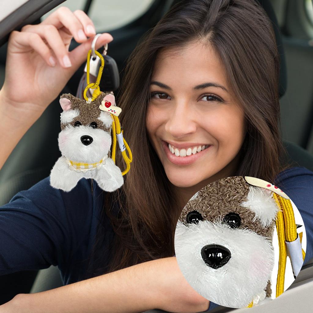 Cute West Plush Pendant Bag Ornaments Cartoon Puppy Plush Doll Keychain Accessories Creative Gift