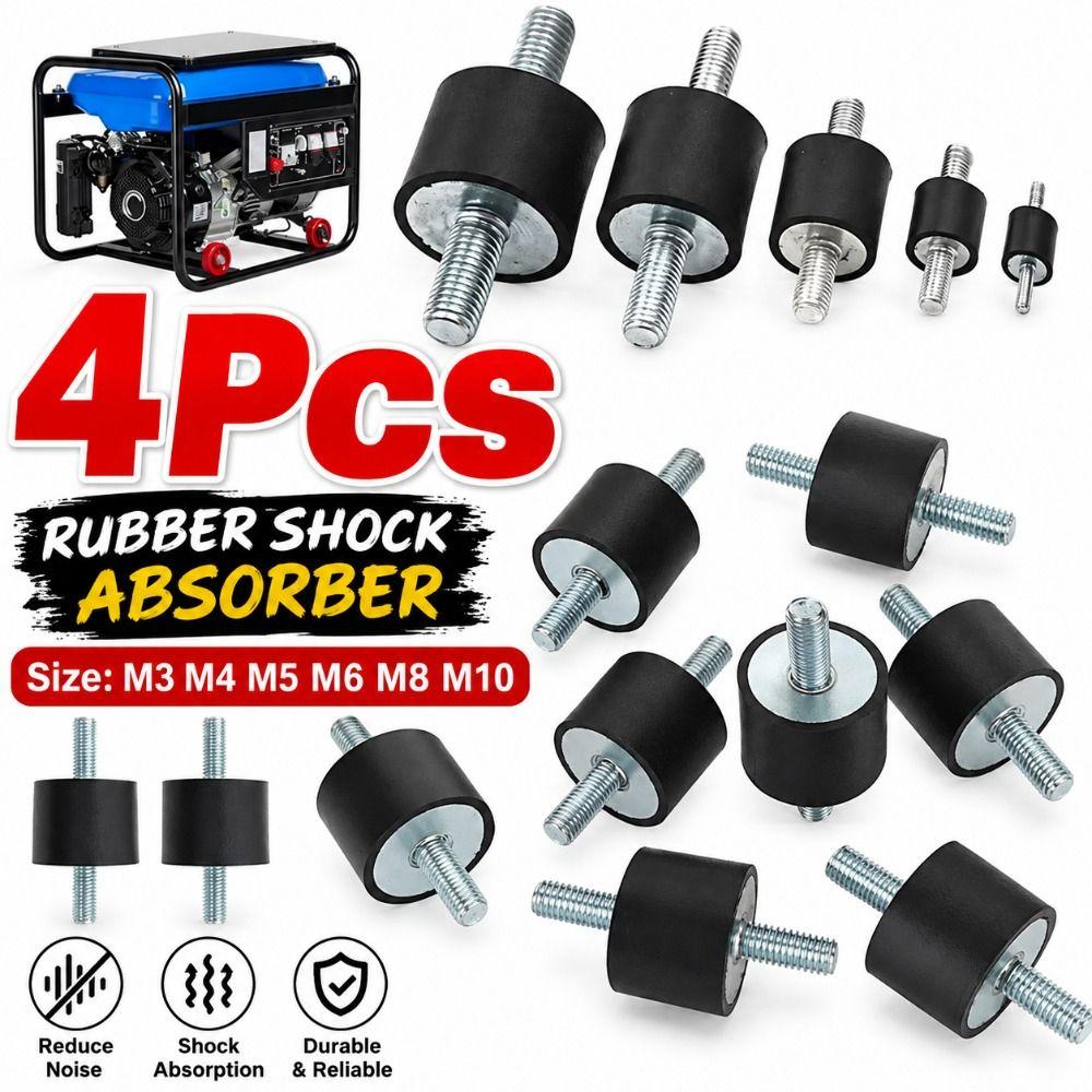 M3 M4 M5 M6 M8 M10 Silentblock Bobbin Mount Male Thread Shock Absorber for Marine Automotive Use