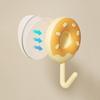 6Pcs Self-adhesive Donut Shape Hooks Wall Mounted Key Holder Creative Sticky Hooks  for Home