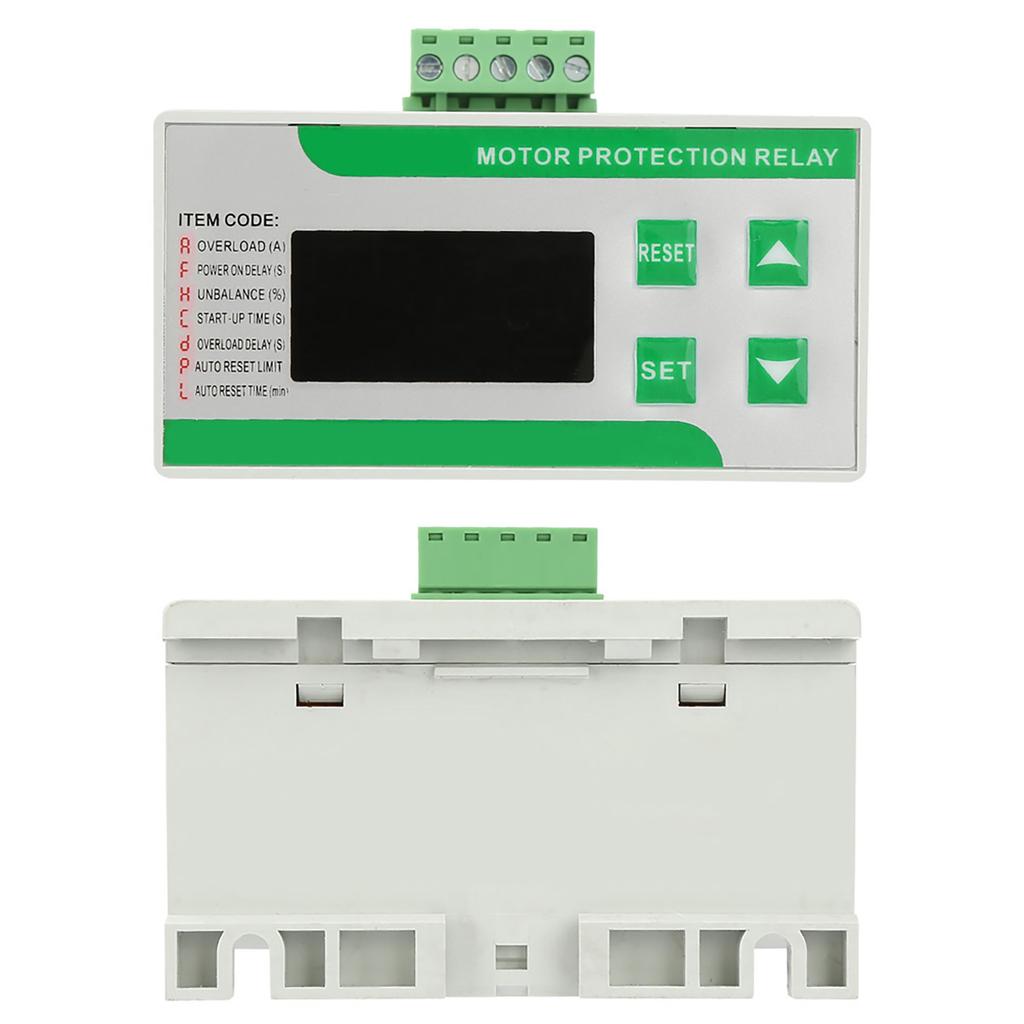 220V AC Digital Electric Motor Protector 2 99A Overload Phase Loss Protector with Display(220V)