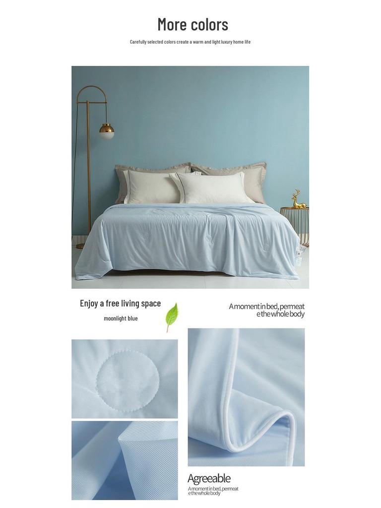 Class A Cool Summer Ice Cream Quilt: Lightweight, Machine Washable Air Conditioning Blanket