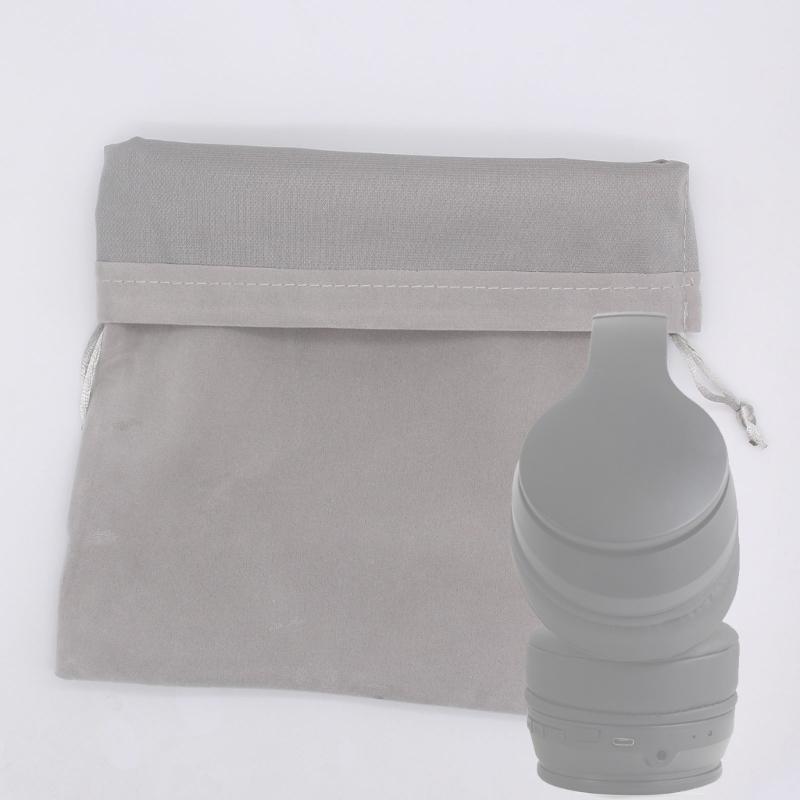 Earphones Pouch Soft and Comfortable Headphone Storage Bag Travel Carry Drawstring Headphones Pouch Multiple Uses