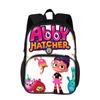 Abby Hatcher Round Front Bag Backpack New Cartoon Print Student Boys and Girls Best Birthday Gift for School