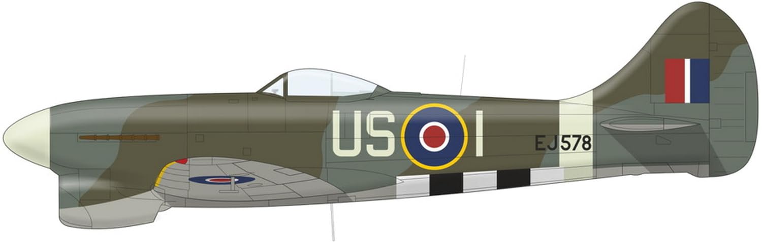 

Mark 1 1/144 British Hawker Tempest Mk.5 Ace Pilot Plastic Model Kit MKM144177