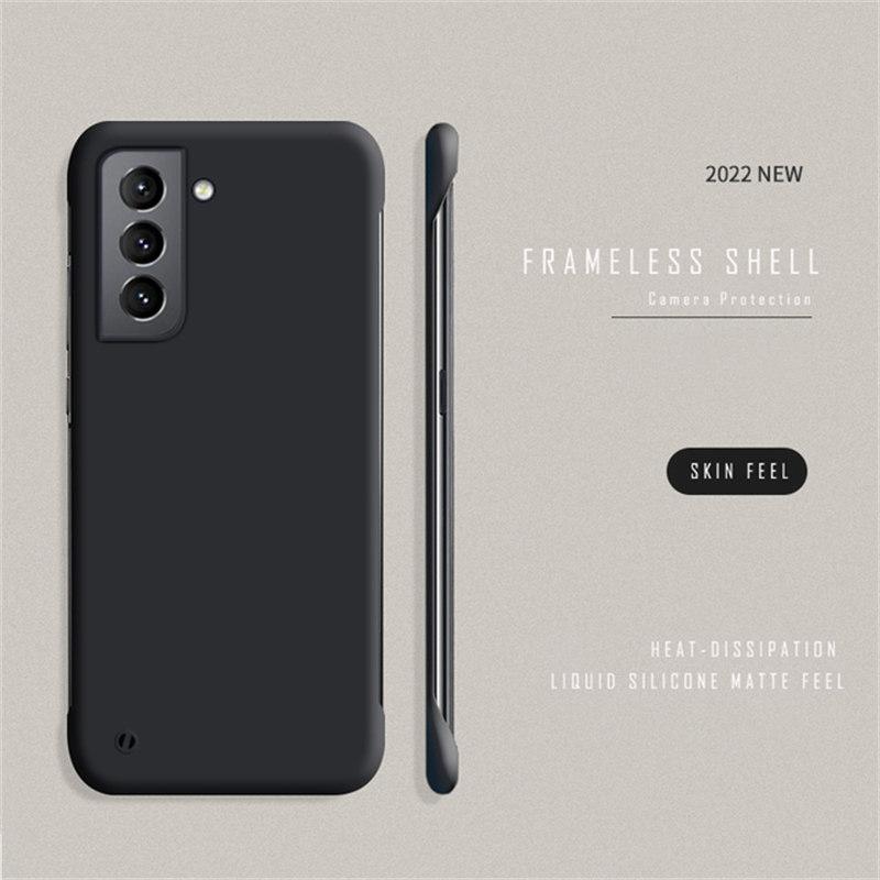 

Тонкий тонкий жесткий безрамочный чехол из ПК для Samsung Galaxy S20 S22 S21 FE Ultra S10 Plus ПРИМЕЧАНИЕ 20 Ultra Note 9 10 Plus, матовые чехлы Samsung S20 FE чёрный