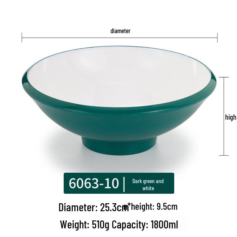 Melamine Noodle Bowl for Noodle Restaurants: Ideal for Luosifen, Malatang, Rice Noodles, and Chongqing Xiaomian