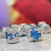 5Pcs, Vintage Cloisonné Lotus Pattern Barrel Beads, Golden/Silvery Plated DIY Jewelry Spacer Findings for Bracelet & Necklace Making 15×13mm
