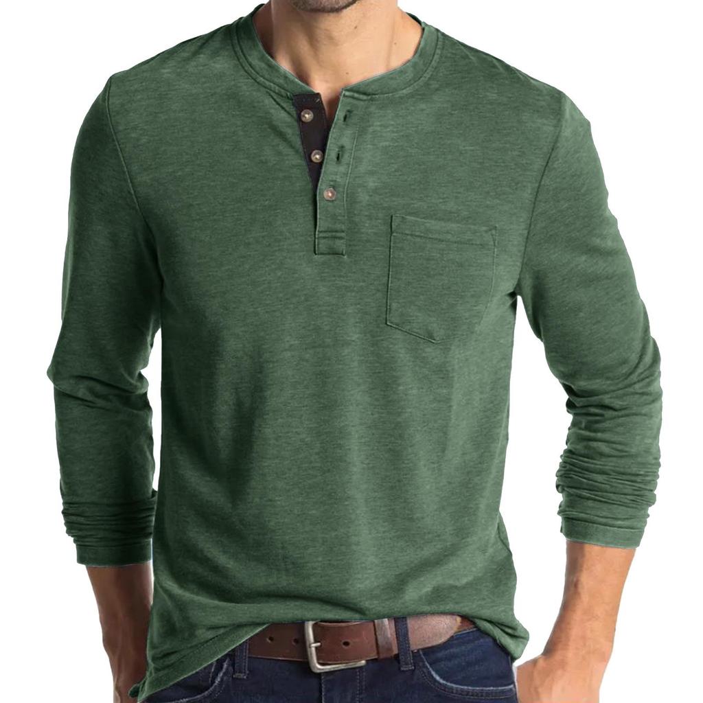 2023 Men's Long Sleeve Round Neck T-Shirt