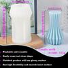Pillar Candle Mold, 3D Cylindrical Stripe Candle Mold, Candle Molds for Candle Making, Silicone Mold for Crafts Aromatherapy Candle Handmade, Soap