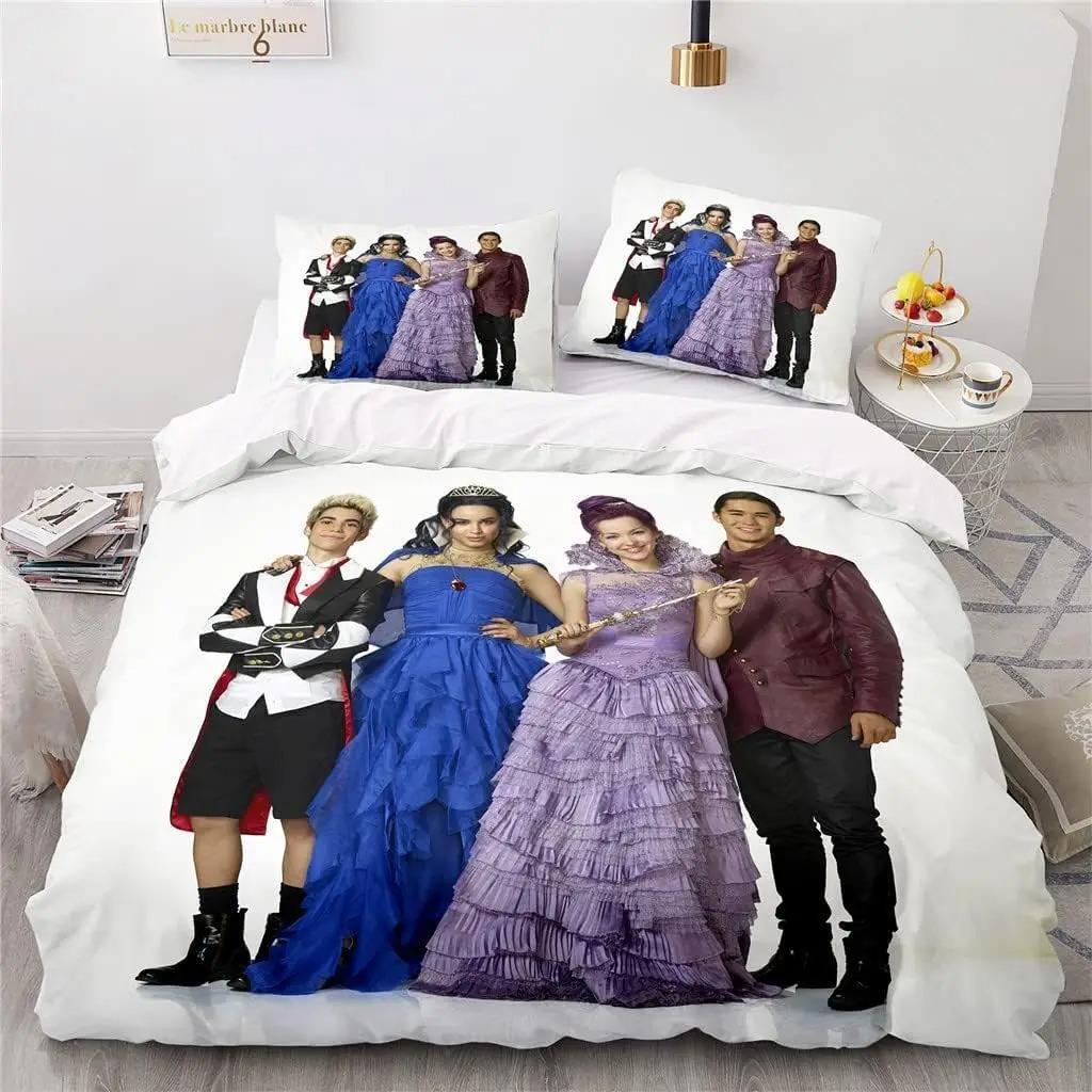 Small Flower Bedclothes Bedding-set-cover Duvet Cover Pillowcases US Queen 228x228cm Double White Bedding Set 100% Hot New