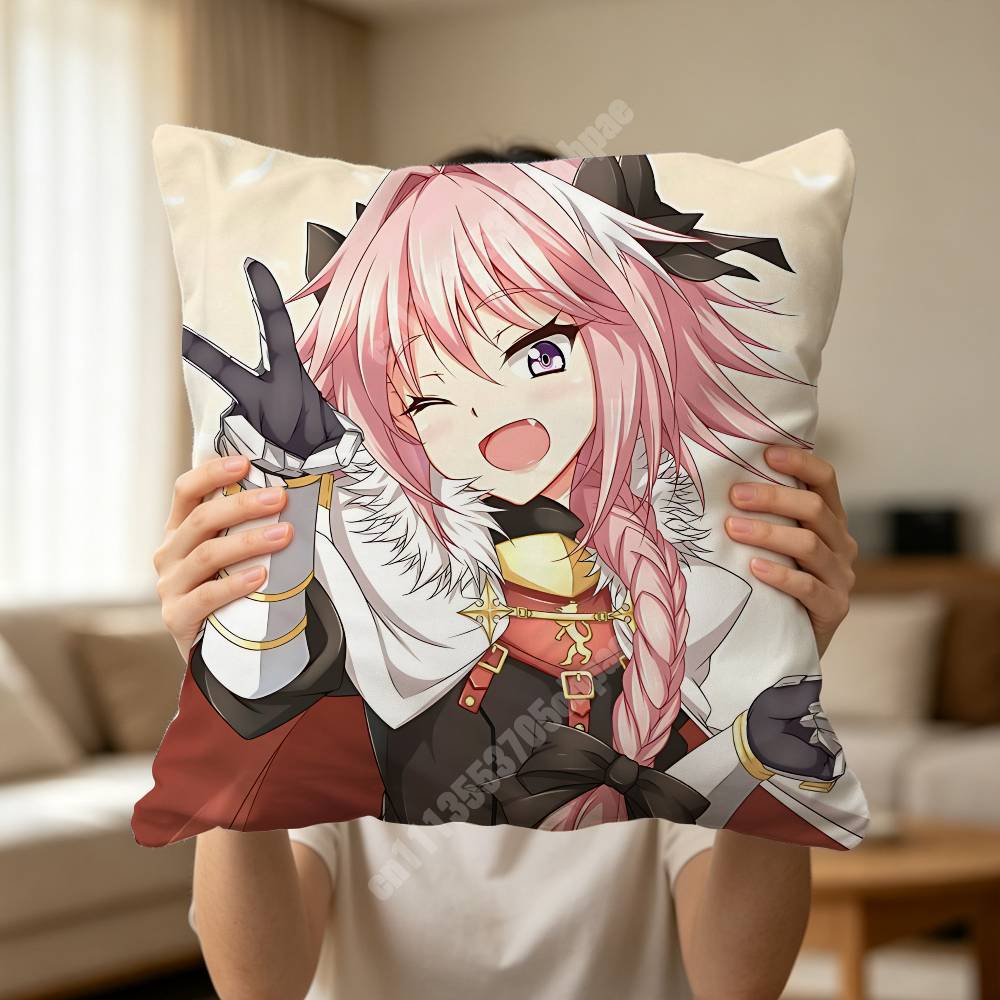 FFate Astolfo GGrand Order Pillow Cover Cushion Case Sofa Couch Modern Apartment Decor Family Furnishing