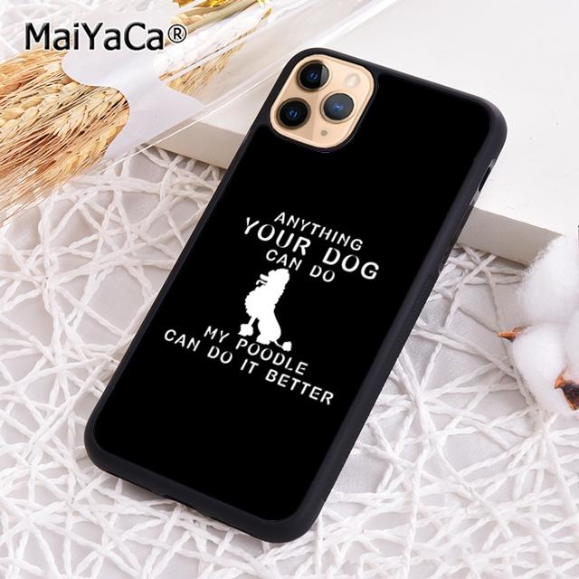 Funny Poodle Design Poodle Silhouette Heartbeat Phone Case For iPhone 17 Air 16 Pro Max 15 14 Plus 12 13 Coque