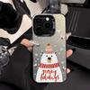Christmas Elk for iPhone17 ProMax Mobile Phone Protective Case Apple 15 Niche 14/16 Large Hole Simple